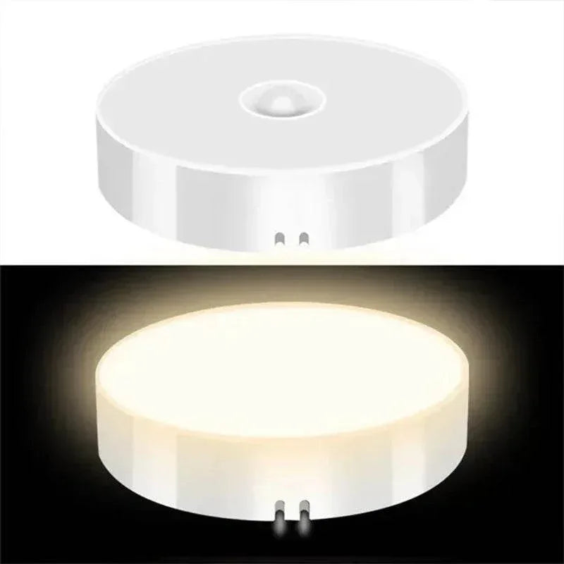 EMESA HOME PIR Motion Sensor LED Night Light – USB Rechargeable Wireless Lamp for Cabinet, Wardrobe, Staircase, Closet, Kitchen - EMESA HOME™