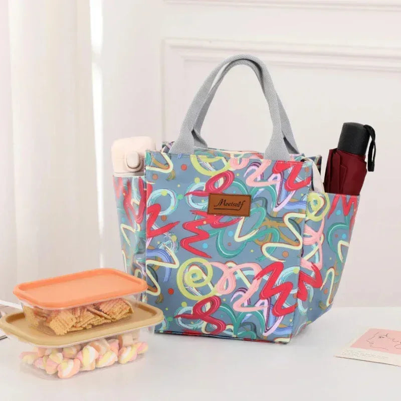 EMESA HOME Thermal Lunch Bag – Fashionable Bento Handbag for Office, Travel & Moms On-the-Go - EMESA HOME™