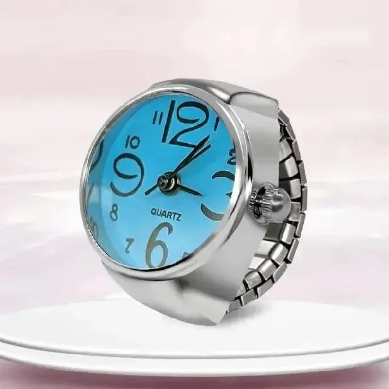 EMESA HOME Ring Watch – Creative Alloy Finger Watch with Circular Dial for Men & Women - EMESA HOME™