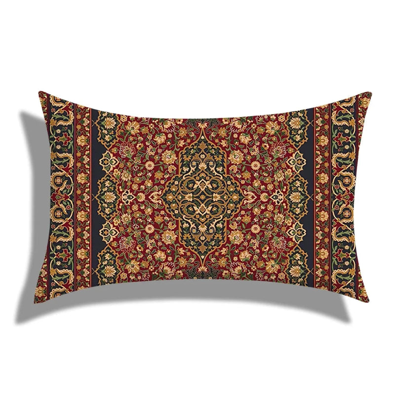 Decorative pillow with intricate pattern on a white background