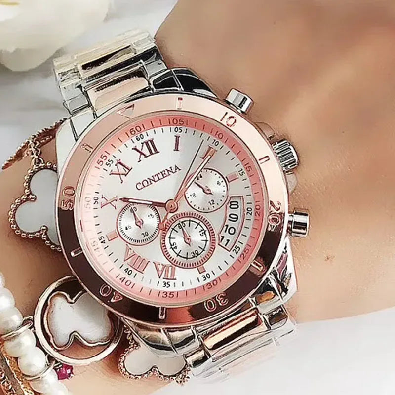 EMESA HOME Luxury Women’s Quartz Watch – Creative Steel Bracelet Fashion Watch - EMESA HOME™