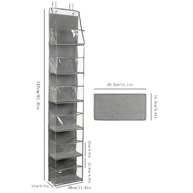 EMESA HOME Over-the-Door Hanging Organizer – 4/6 Layer Storage for Cosmetics, Nursery, Bathroom, Closet, Bedroom & Dorm - EMESA HOME™