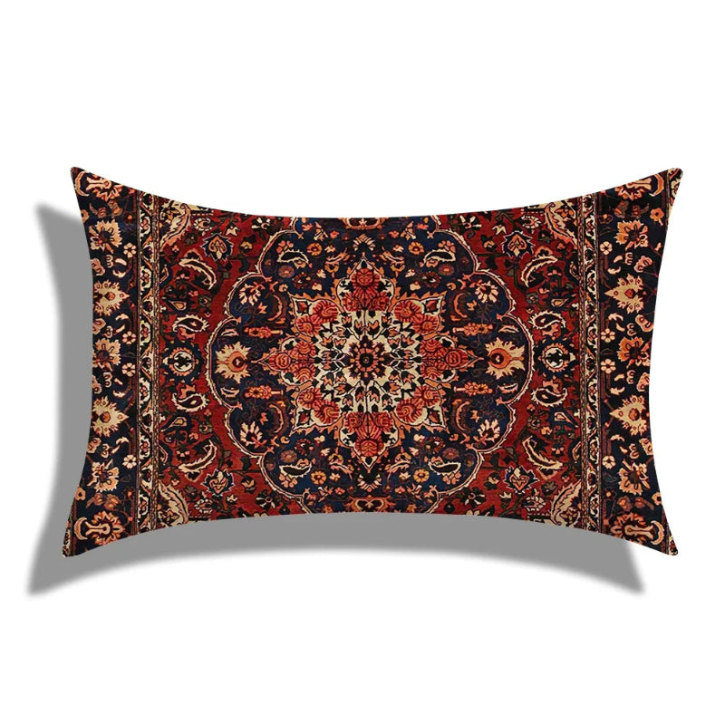 EMESA HOME Moroccan Geometric Short Plush Rectangular Cushion Cover