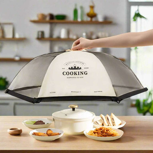 EMESA HOME-Portable Foldable Food Covers - Fine Mesh, Breathable, Anti-Mosquito, Meal Vegetable Fruit Cover, Kitchen Gadgets Accessories