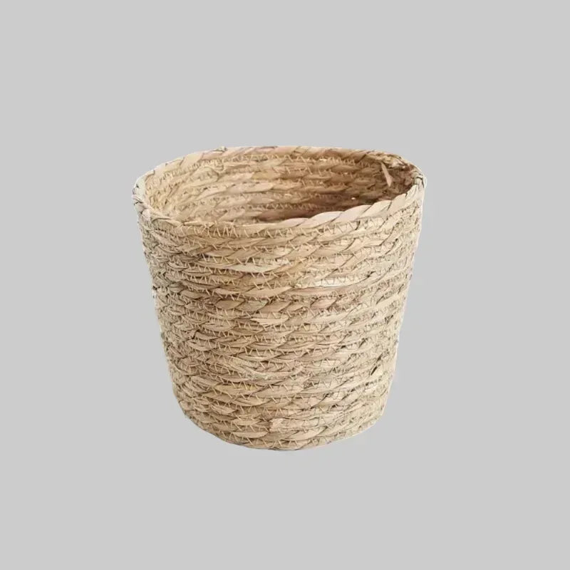EMESA HOME Natural Woven Rattan Planter Basket – Rustic Garden Flower Pot Cover (Mini/S/M/L) - EMESA HOME™
