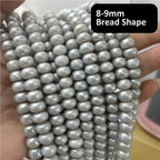 EMESA HOME 8–9mm AAA Purple Rice-Shaped Freshwater Pearls – High Quality Natural Beads for Jewelry Making, DIY Necklace & Accessories - EMESA HOME™