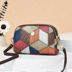 EMESA HOME Vintage Patchwork PU Leather Shoulder Bag – Fashion Hobo Shell Tote, Large Casual Handbag for Women - EMESA HOME™