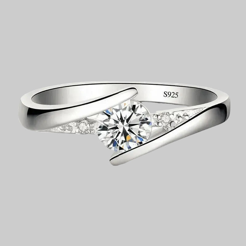 EMESA HOME Small Zircon Engagement Ring for Women, Vintage Yellow Gold Color Cute Wedding Jewelry. - EMESA HOME™