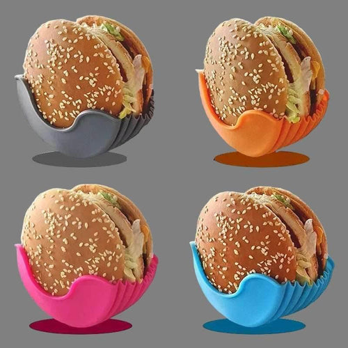 EMESA HOME Reusable Burger Rack - Silicone Holder & Organizer for Kitchen, Dining, Bar, and Home - EMESA HOME™