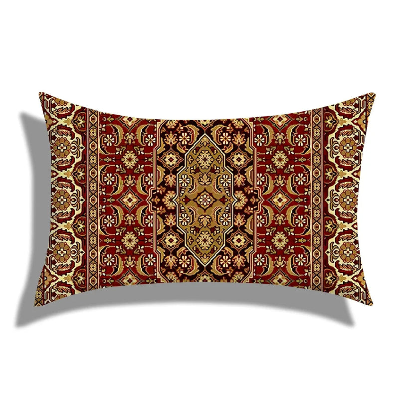 Decorative pillow with intricate pattern on a white background