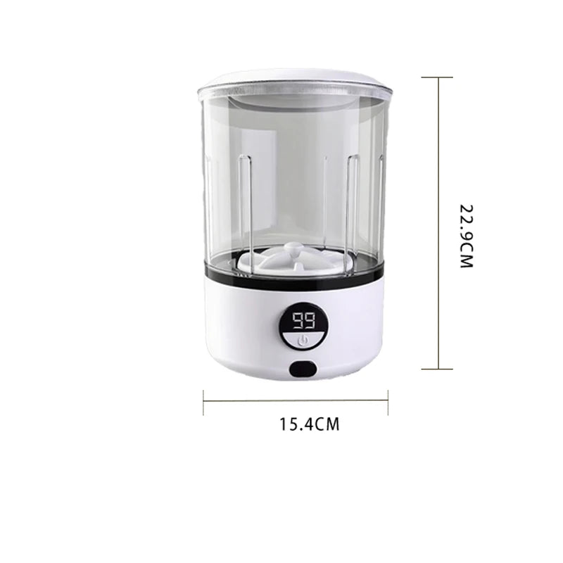 EMESA HOME 2L Portable Mini Washing Machine – USB Rechargeable Automatic Laundry Washer for Underwear, Socks & Small Clothes
