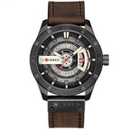 EMESA HOME Luxury Watch Brand - CURREN Men Military Sports Watches, Men's Quartz Date Clock, Casual Leather Wrist Watch - EMESA HOME™
