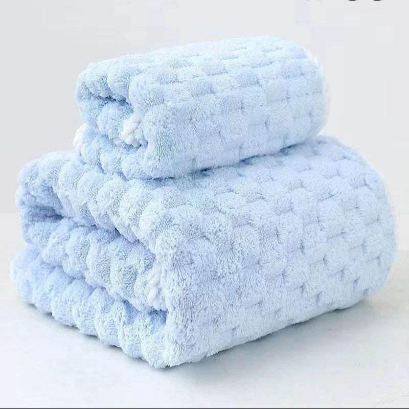 EMESA HOME Bamboo Charcoal Coral Velvet Bath Towel – Thickened, Super Absorbent & Quick-Drying for Bathroom Use - EMESA HOME™
