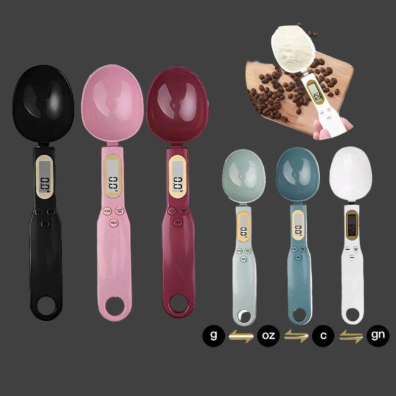 EMESA HOME LCD Digital Spoon Scale – 500g/0.1g Precision Measuring Tool for Food, Milk, Coffee, Baking, Dieting, Pet Feeding, and Kitchen Use