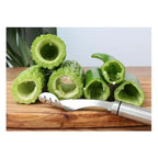EMESA HOME Stainless Steel Vegetable Corer – Serrated Core Remover Tool for Zucchini, Cucumber & Vegetables