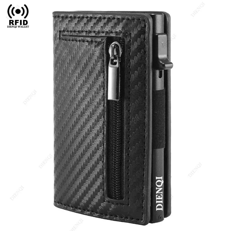 EMESA HOME Magnetic Pop-Up Card Holder – RFID Blocking Minimalist Leather Wallet for Men - EMESA HOME™