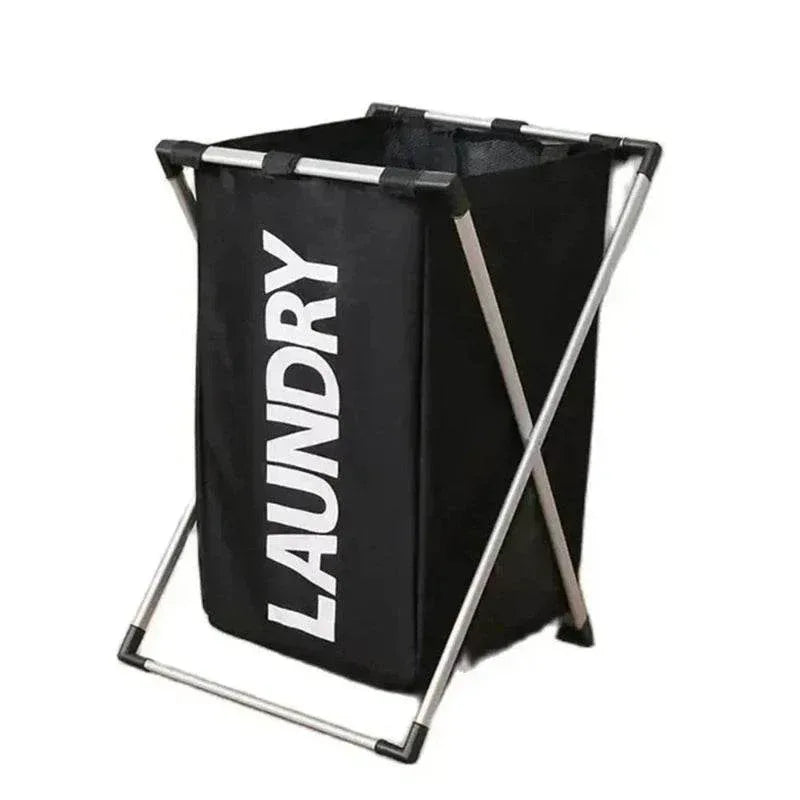 EMESA HOME Foldable Laundry Basket – Large-Capacity Waterproof Clothes & Toys Organizer with Aluminum Bracket - EMESA HOME™