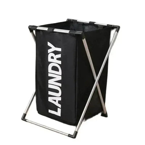 EMESA HOME Foldable Laundry Basket – Large-Capacity Waterproof Clothes & Toys Organizer with Aluminum Bracket. - EMESA HOME™