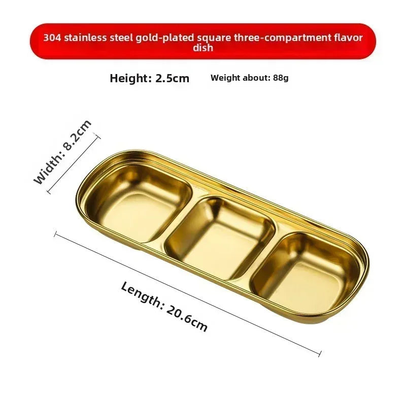 EMESA HOME Small Stainless Steel Sauce Bowl – Korean Style Multifunctional Dipping Dish for Kitchen Barbecue and Dinner - EMESA HOME™