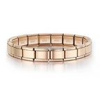 EMESA HOME 9mm Italian Charm Bracelet – Fashion Stainless Steel Elastic Link Chain Bangle, DIY Customizable Jewelry for Women & Men - EMESA HOME™