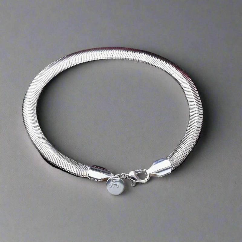 EMESA HOME 925 Sterling Silver Chain Solid Bracelet for Women& Men's Charm Party Gift Wedding Fashion Jewelry - EMESA HOME™