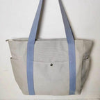 EMESA HOME Large Canvas Tote Bag – For Work, Commuting, College Style, Student Outfit, Book, and Shoulder Carrying - EMESA HOME™