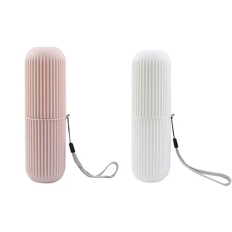 EMESA HOME Portable Toothbrush & Toothpaste Holder – Travel Toiletries Storage Case for Camping, Bathroom, and Daily Use - EMESA HOME™