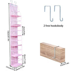 EMESA HOME Over-the-Door Hanging Organizer – 4/6 Layer Storage for Cosmetics, Nursery, Bathroom, Closet, Bedroom & Dorm - EMESA HOME™
