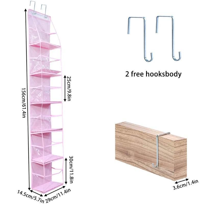 EMESA HOME Over-the-Door Hanging Organizer – 4/6 Layer Storage for Cosmetics, Nursery, Bathroom, Closet, Bedroom & Dorm - EMESA HOME™