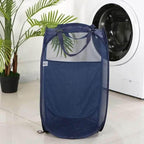 EMESA HOME Folding Mesh Laundry Basket with Handles – Breathable Clothes, Toy, and Sundries Storage Hamper for Home Use - EMESA HOME™