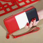 EMESA HOME Women’s RFID Blocking Wallet – High-Capacity Zipper Clutch with Multiple Card Slots