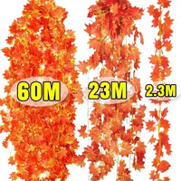 EMESA HOME Artificial Maple Leaf Garland Hanging Vine for Autumn Decor - product image