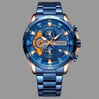 EMESA HOME Men's Stainless Steel Chronograph Watch – Luminous Dial, Fashion Casual Wristwatch - EMESA HOME™