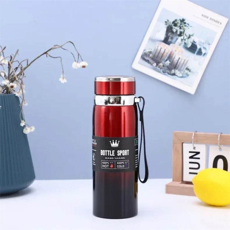 EMESA HOME Thermal Water Bottle – Stainless Steel Vacuum Flask for Hot and Cold Water, Tea, Coffee Red 1000ml