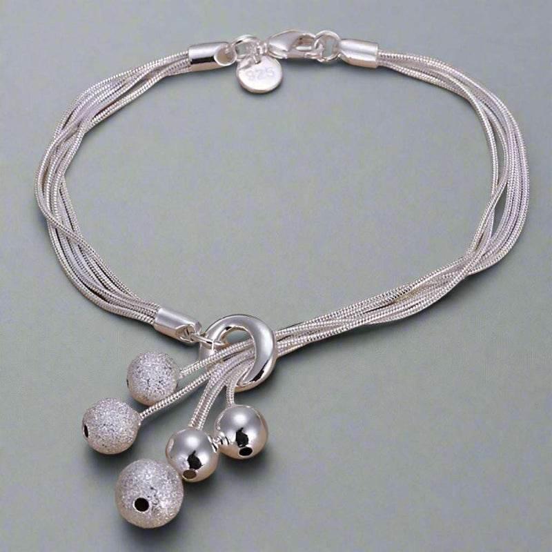 EMESA HOME 925 Sterling Silver Chain Solid Bracelet for Women& Men's Charm Party Gift Wedding Fashion Jewelry - EMESA HOME™