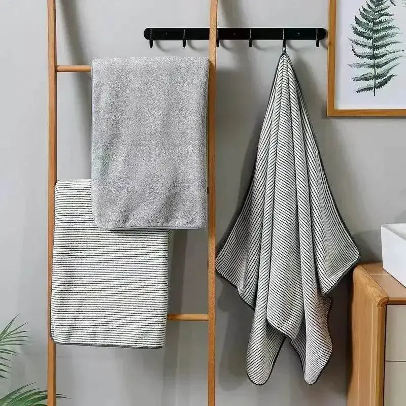 EMESA HOME Coral Fleece Towel Set – Soft, Quick-Drying & Highly Absorbent Bathroom Towels for Hand, Face & Shower Use - Emesa Home