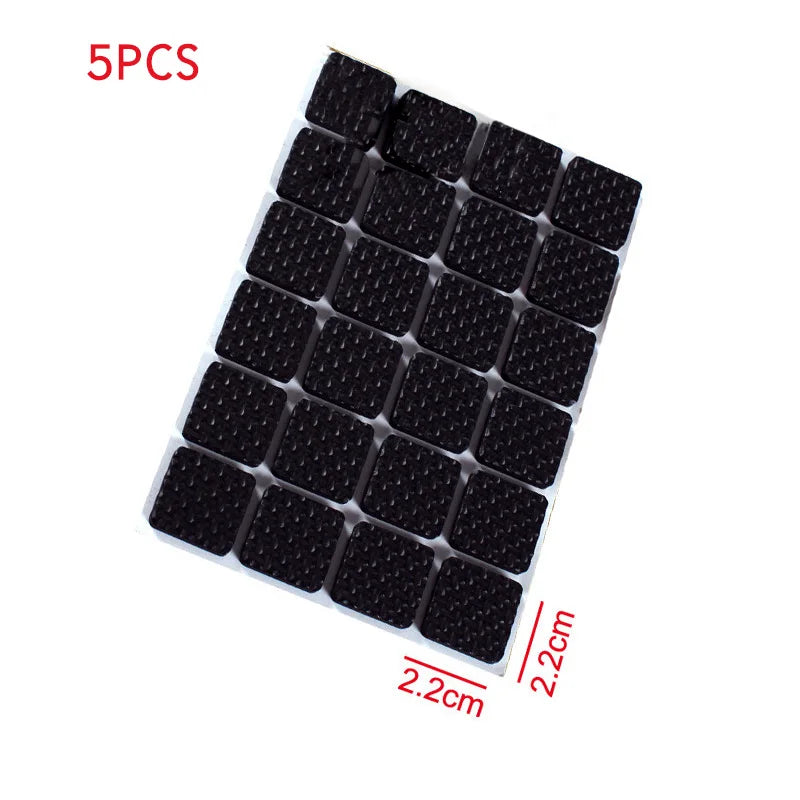 EMESA HOME Non-Slip Self-Adhesive Furniture Pads – EVA Round & Square Leg Protectors for Tables, Chairs, Sofas & Floors 5Set-3
