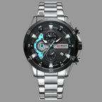 EMESA HOME Men's Stainless Steel Chronograph Watch – Luminous Dial, Fashion Casual Wristwatch - EMESA HOME™