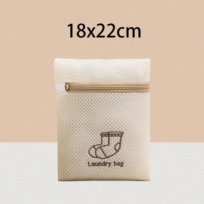 EMESA HOME 7-Piece Fine Mesh Laundry Bag Set – Embroidery Print Washing Pouches for Clothes, Delicates & Machine Laundry - EMESA HOME™