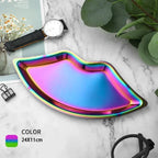 EMESA HOME Gold & Silver Stainless Steel Water Drop-Shaped Cosmetics, Jewelry & Dining Tray – Multi-Functional Home Storage Container - EMESA HOME™