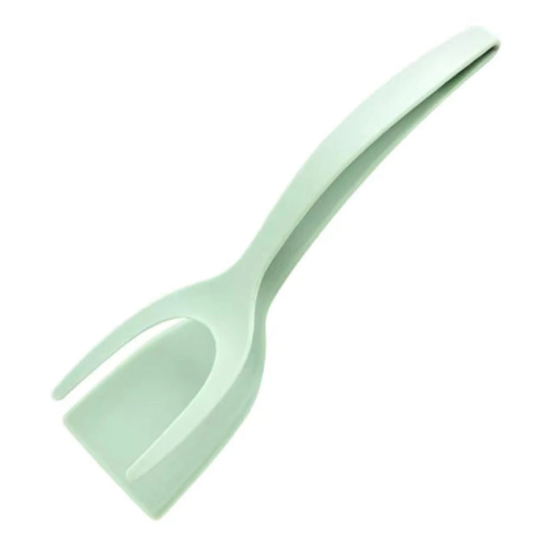 Light green pet scoop on a white background
