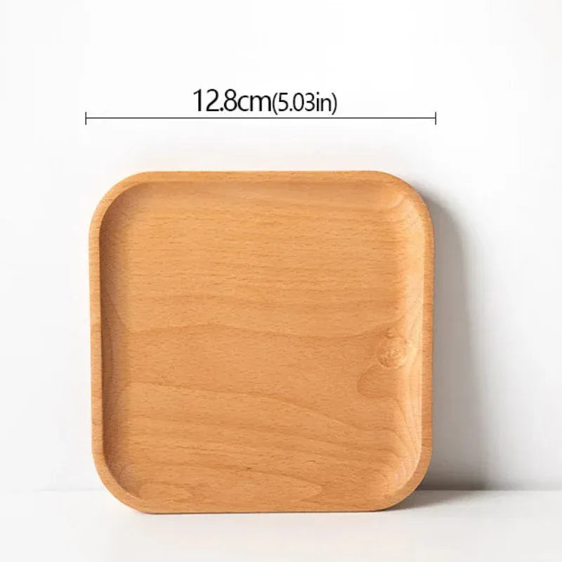 EMESA HOME Beech Wood Serving Plate – Oval Decorative Fruit Candy Dessert Tray Tableware - EMESA HOME™