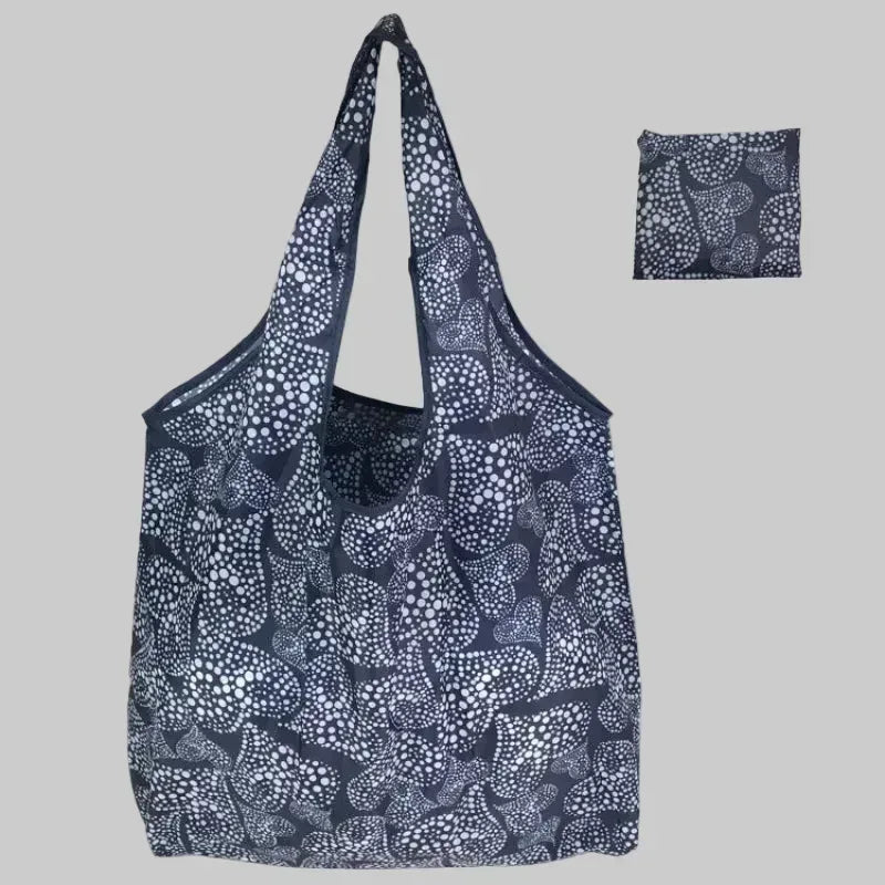 EMESA HOME Foldable Eco-Friendly Shopping Bag – Large Capacity Printed Tote for Travel and Grocery Use - EMESA HOME™