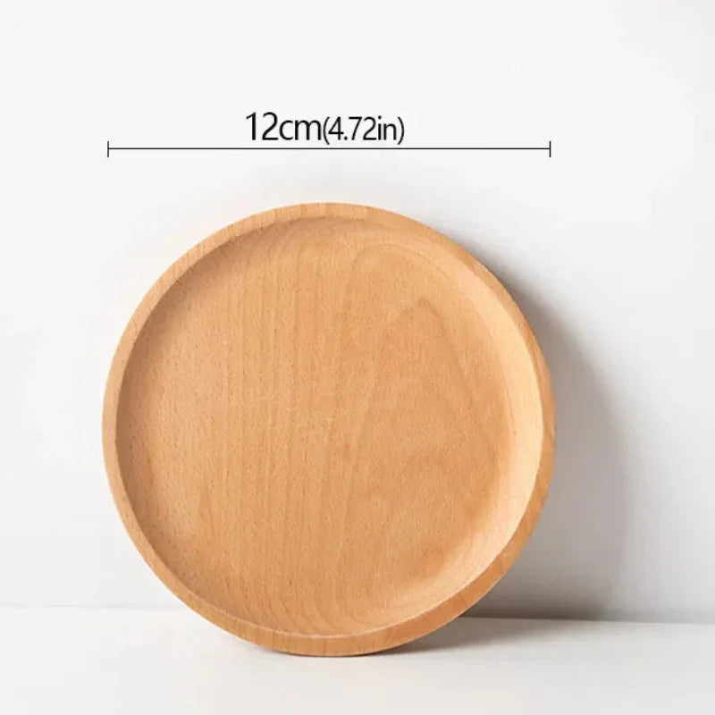 EMESA HOME Beech Wood Serving Plate – Oval Decorative Fruit Candy Dessert Tray Tableware - EMESA HOME™