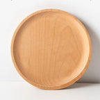 EMESA HOME Beech Wood Serving Plate – Oval & Rectangular Wooden Tray for Fruit, Desserts, Candy & Home Tableware