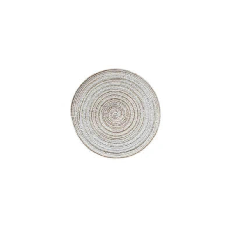 EMESA HOME 6pcs Table Mat Set: Woven Ramie placemats for a non-slip dining experience, perfect for bowls, tableware, and drink cups. - EMESA HOME™