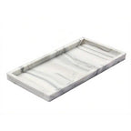 Marble-patterned tray on a white background