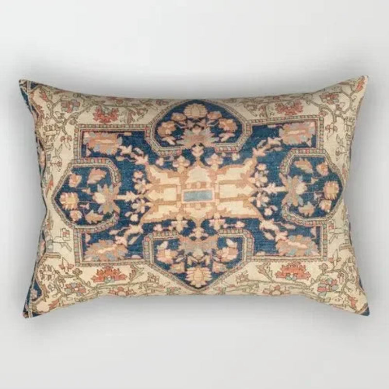 EMESA HOME Moroccan Geometric Short Plush Rectangular Cushion Cover