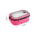 EMESA HOME 1200ML 2-Layer Bento Lunch Box with Spoon & Fork – Leakproof, Microwave-Safe Food Container - EMESA HOME™