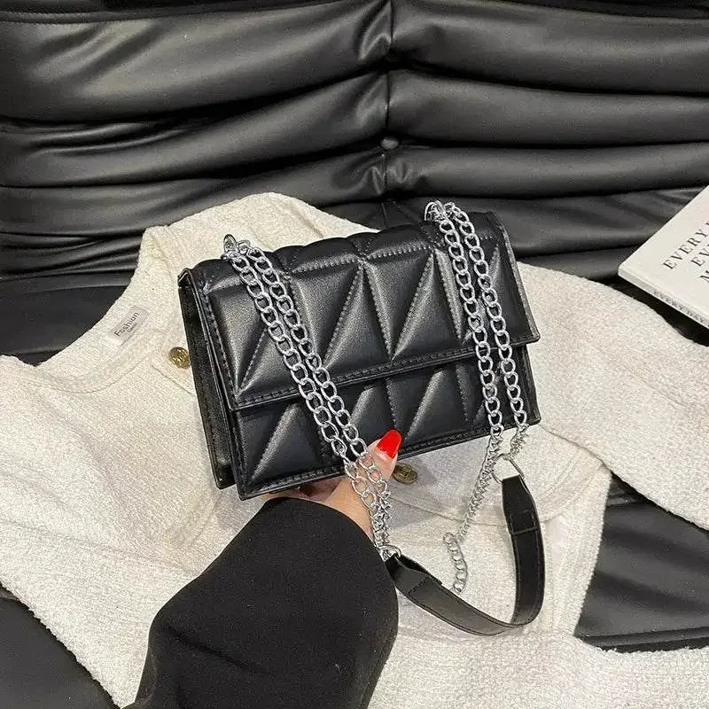 EMESA HOME Elegant Women’s Handbag – PU Leather Shoulder & Crossbody Bag with Handle & Chain Strap - EMESA HOME™